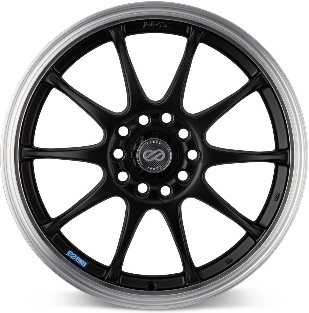 Enkei J10 Black Paint - 15x6.5 | +38 | 5x100, 5x114.3 | 72.6mm - Wheel Haven