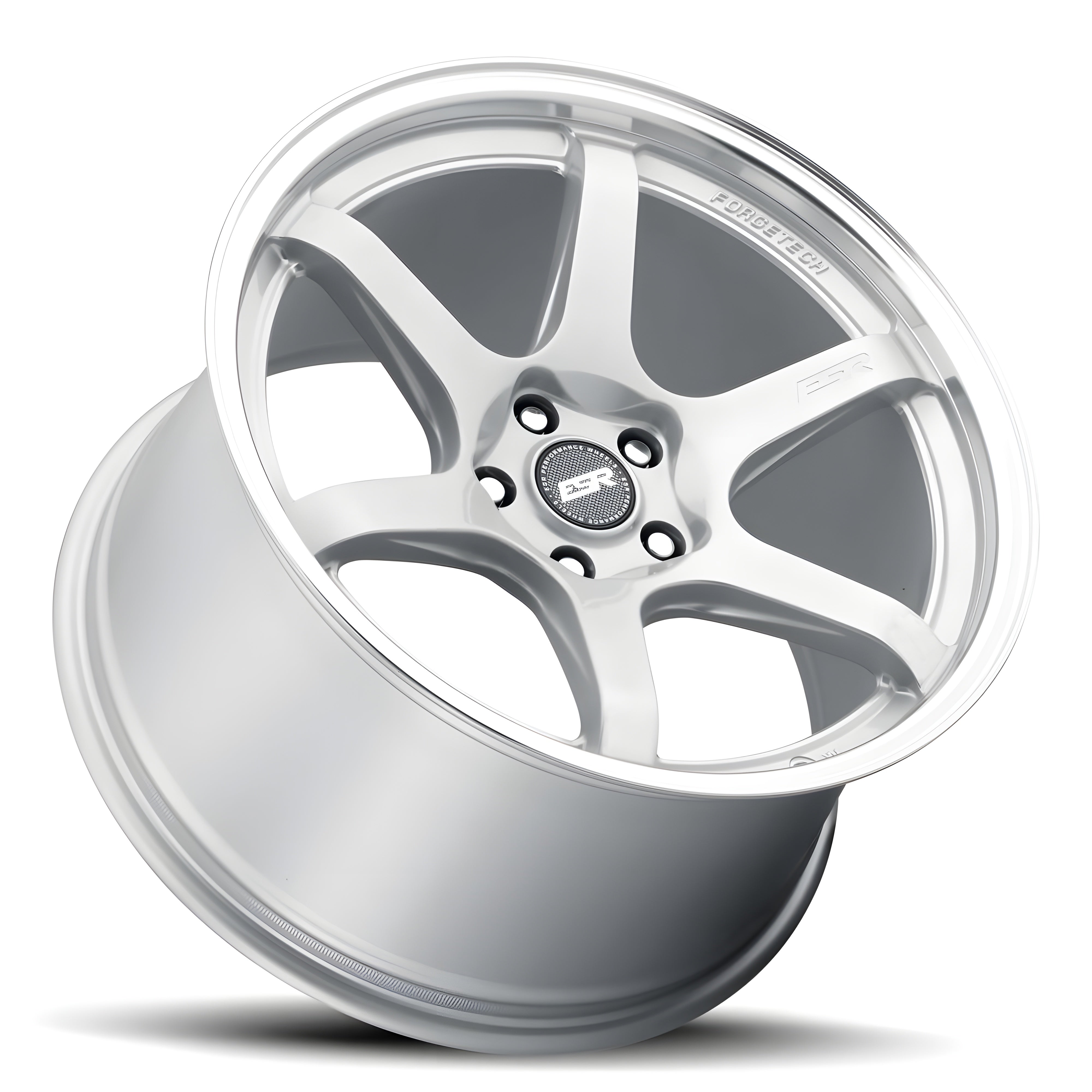 ESR AP6 Hyper Silver Machined Lip 19x9.5 +22 5x114.3mm 72.6mm
