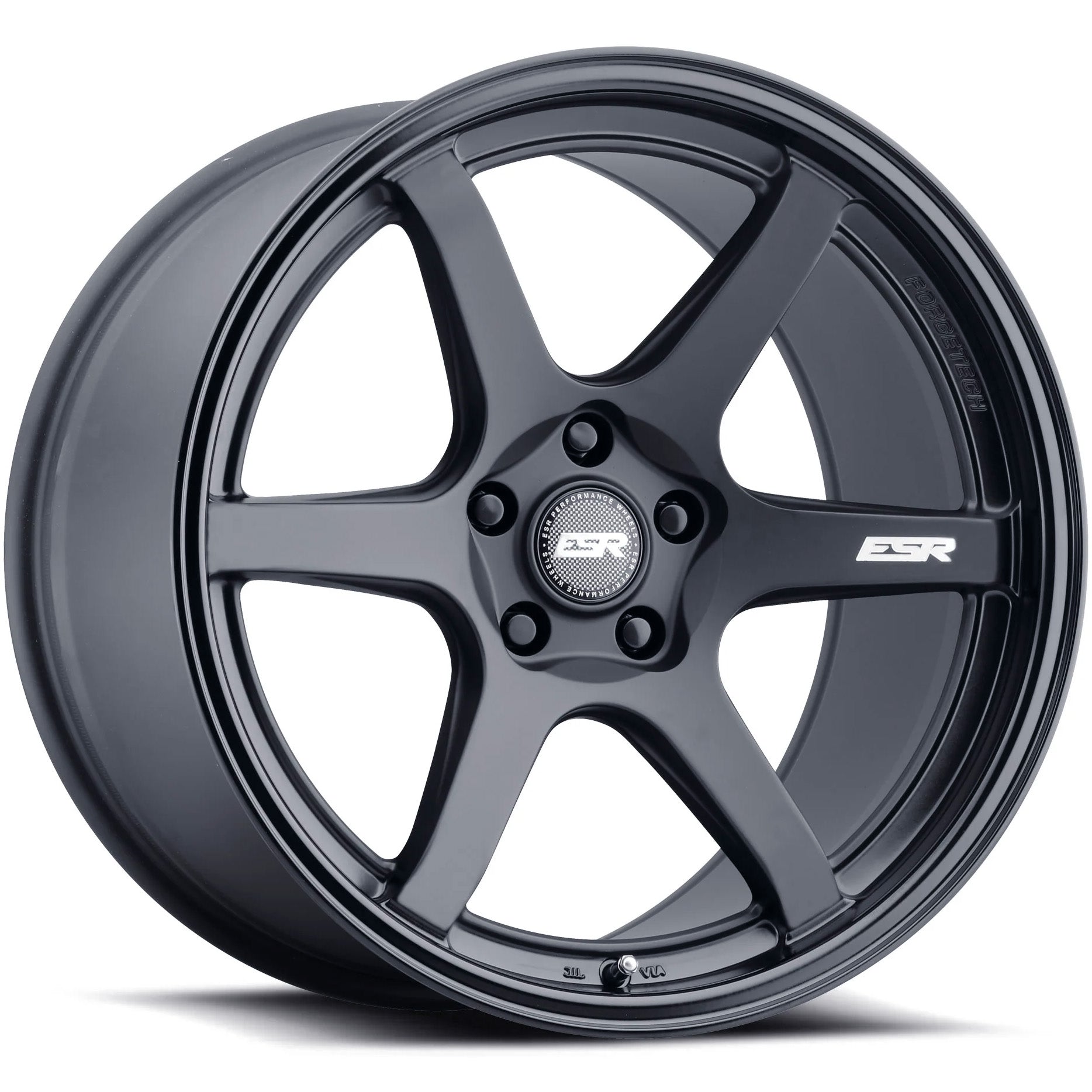 ESR AP6 Matte Black Gloss Black 18x9.5 +35 5x100mm 72.6mm