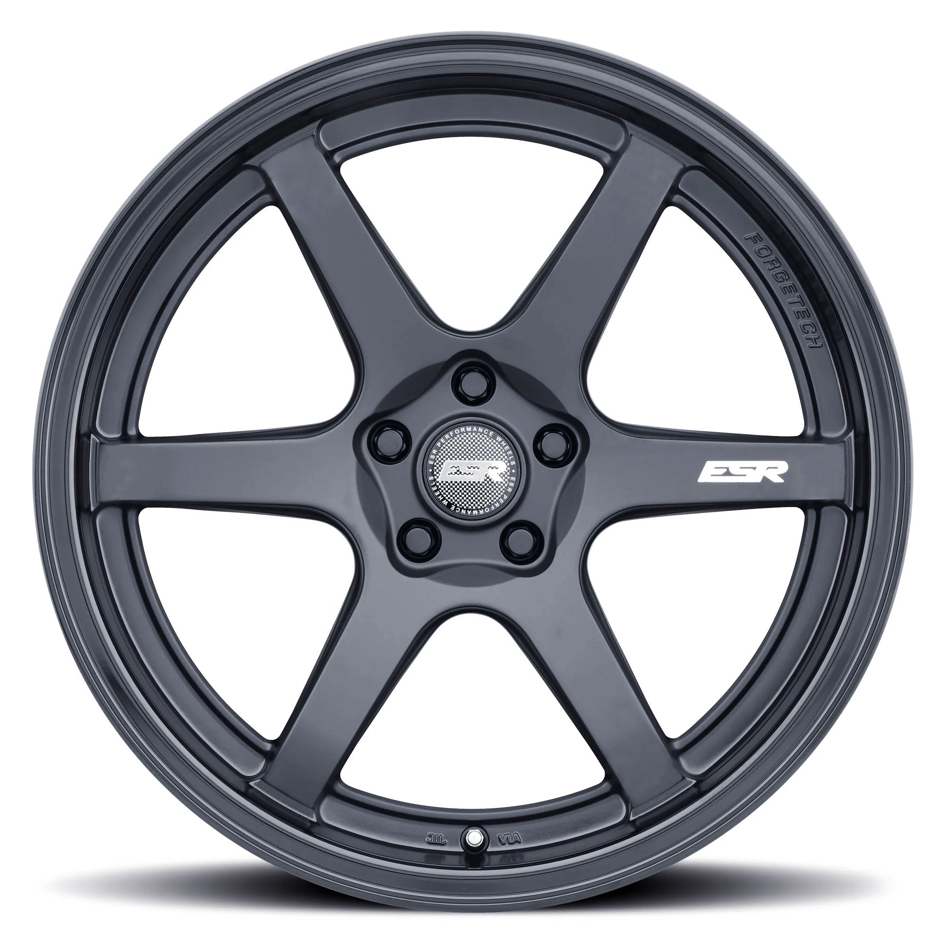 ESR AP6 Matte Black Gloss Black 18x9.5 +35 5x100mm 72.6mm