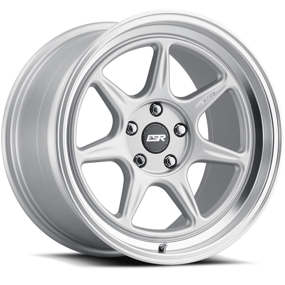 ESR Wheels CR7 Hyper Silver W/ Machined Lip 18x9.5 +22 5x120mm 72.6mm - Wheel Haven