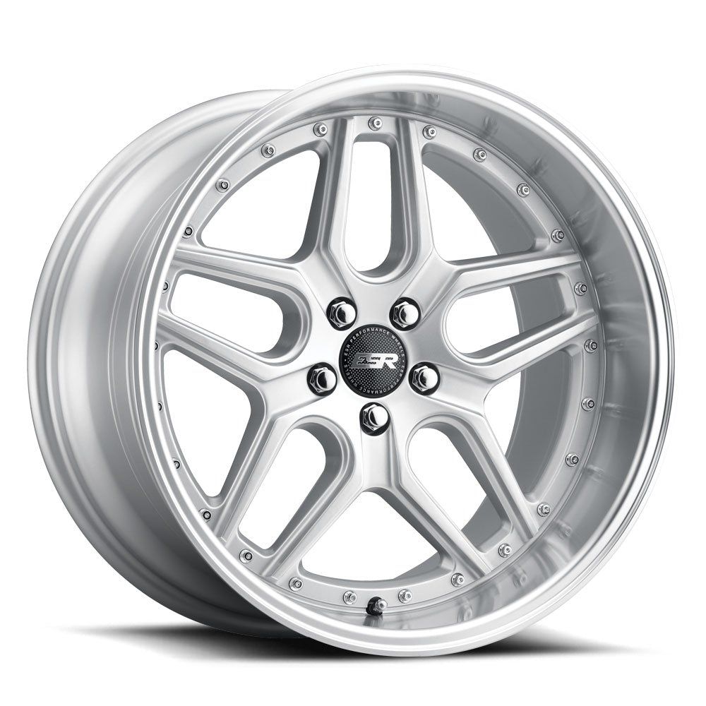 ESR Wheels CS15 Hyper Silver W/ Machined Lip 19x9.5 +15 5x114.3mm 73.1mm - Wheel Haven