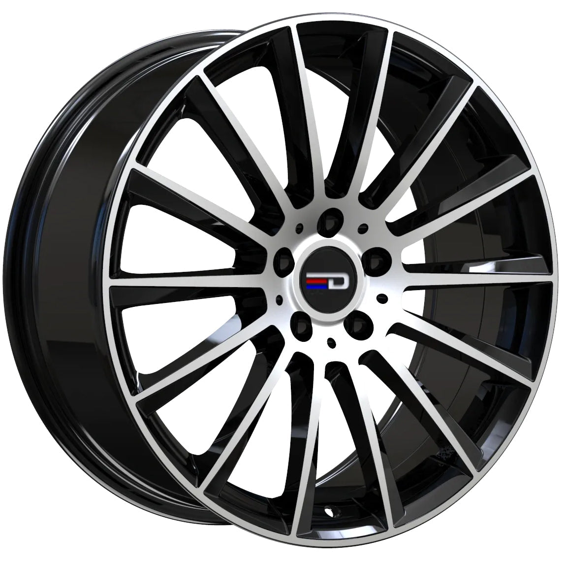 Euro Design Sacco Gloss Black w/ Machined Face - 19x9.5 | +35 | 5x112 | 66.6mm