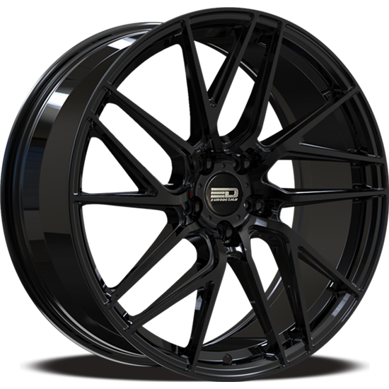 Euro Design Tech - EFS Gloss Black - 18x8 | +20 | Custom | 72.6mm