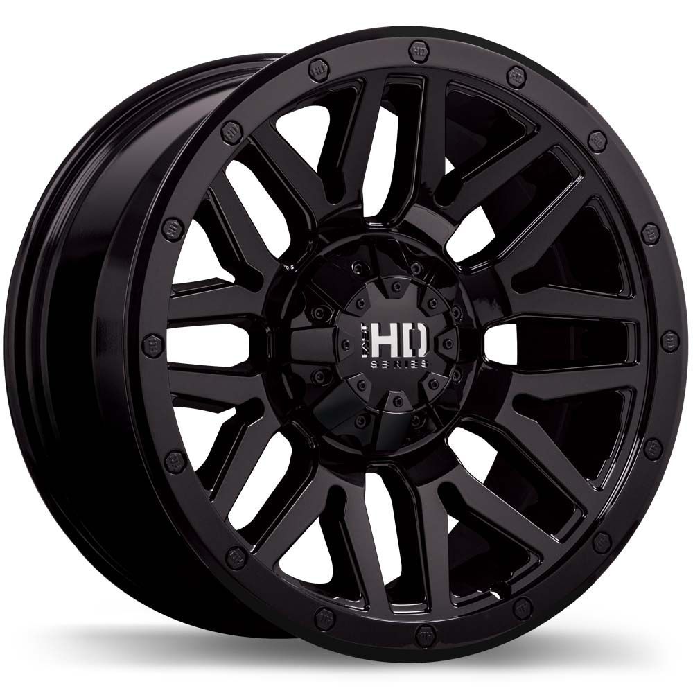 Fast HD Menace Gloss Black - 17x8 | +15 8x180 | 125.0mm - Wheel Haven