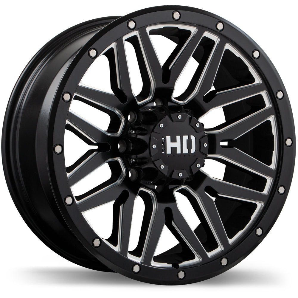 Fast HD Menace Satin Black w/ Milled Trim - 20x9 | +15 | 6x139.7 | 77.8mm