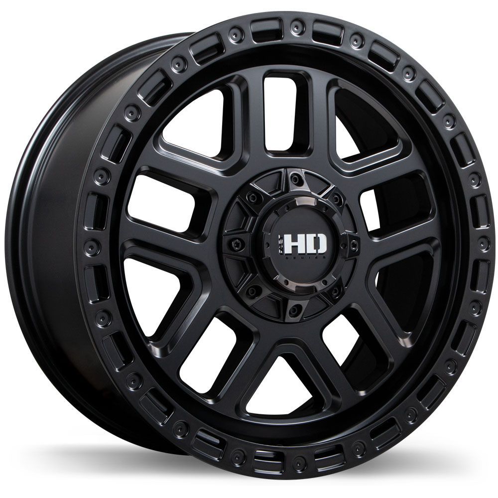 Fast HD Summit Satin Black - 17x8 | +30 | 5x110 / 5x120 | 72.6mm - Wheel Haven