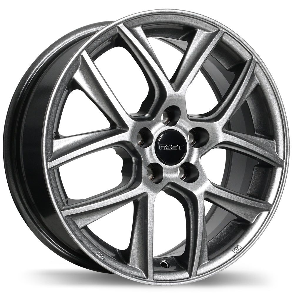 Fast Wheels Tactic Titanium - 17x7.5 | +30 | 5x114.3 | 60.1mm - Wheel Haven