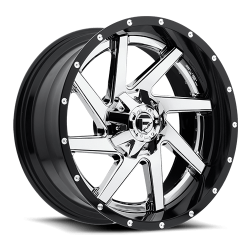 Fuel Offroad D263 RENEGADE CHROME PLATED GLOSS BLACK LIP 20x12 -44 8x180mm 125.2mm - Wheel Haven
