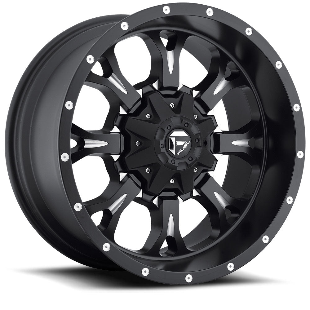 Fuel Offroad D517 KRANK MATTE BLACK MILLED 20x9 +1 5x150,5x139.7mm 110.1mm - Wheel Haven