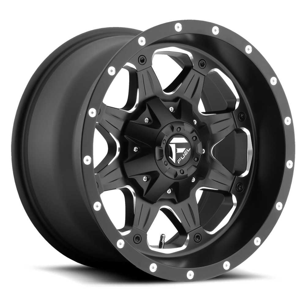 Fuel Offroad D534 BOOST MATTE BLACK MILLED 17x9 -12 5x114.3,5x127mm 78.1mm - Wheel Haven