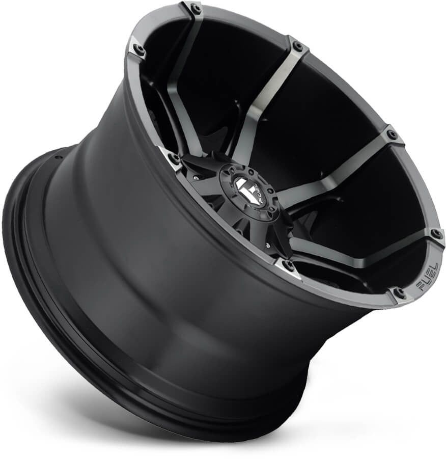 Fuel Offroad D556 COUPLER MATTE BLACK DOUBLE DARK TINT 18x9 +1 8x170mm 125.2mm - Wheel Haven