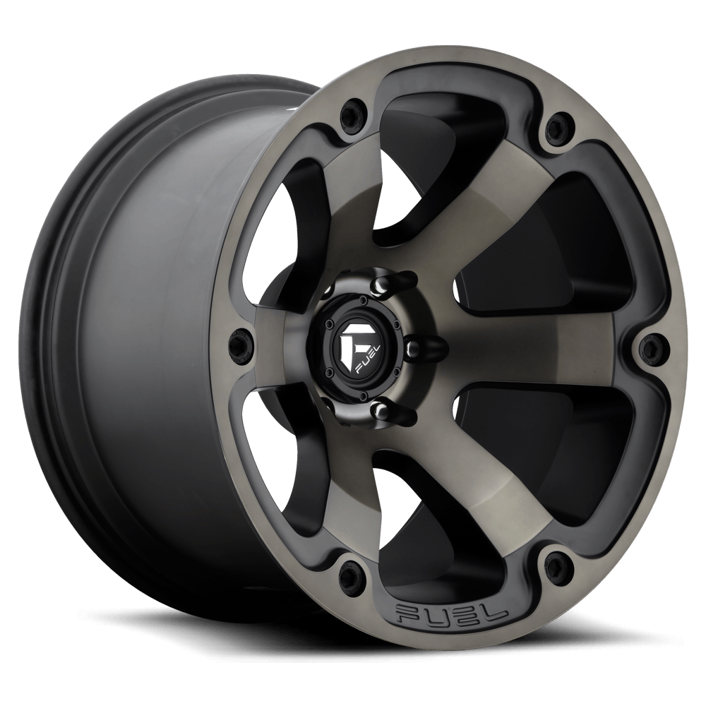 Fuel Offroad D564 BEAST MATTE BLACK DOUBLE DARK TINT 22x12 -44 8x180mm 124.2mm - Wheel Haven
