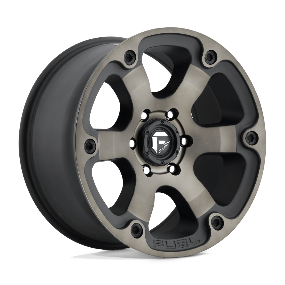 Fuel Offroad D564 BEAST MATTE BLACK DOUBLE DARK TINT 22x12 -44 8x180mm 124.2mm - Wheel Haven