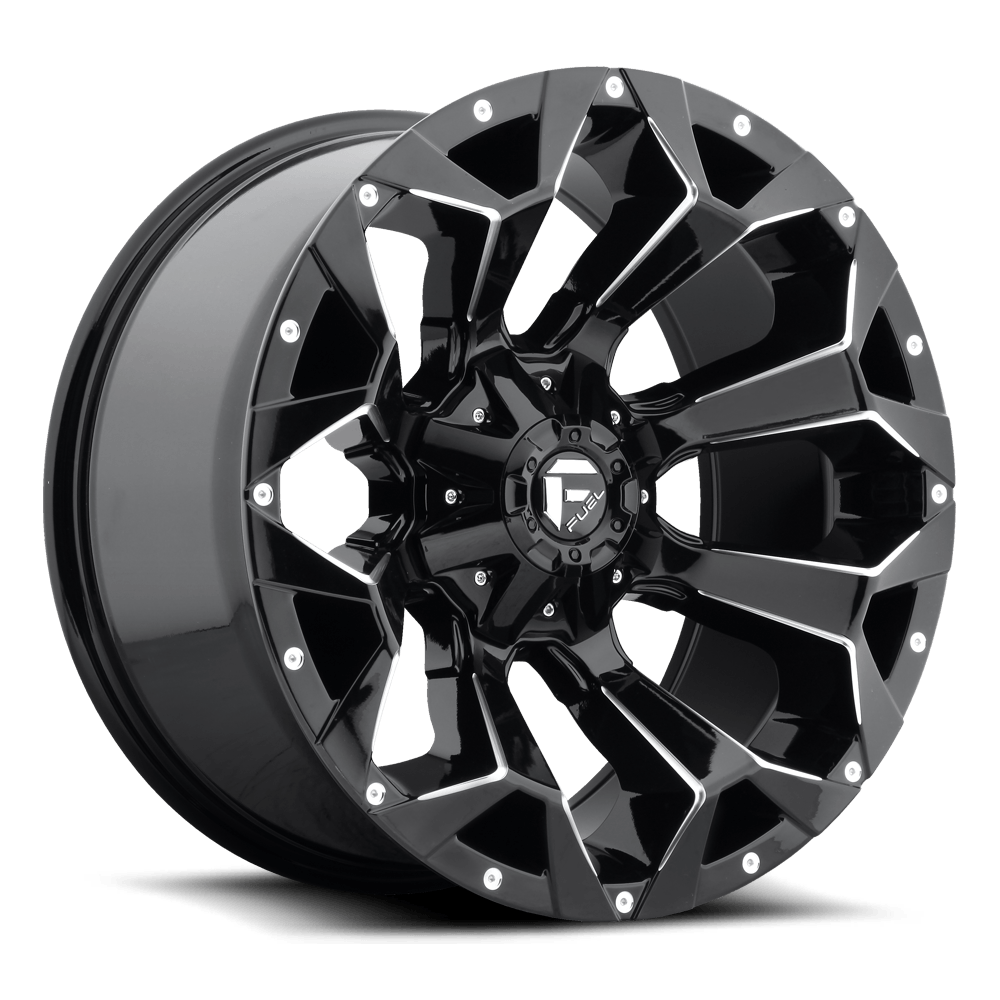 Fuel Offroad D576 ASSAULT GLOSS BLACK MILLED 20x10 -18 8x165.1mm 125.2mm - Wheel Haven