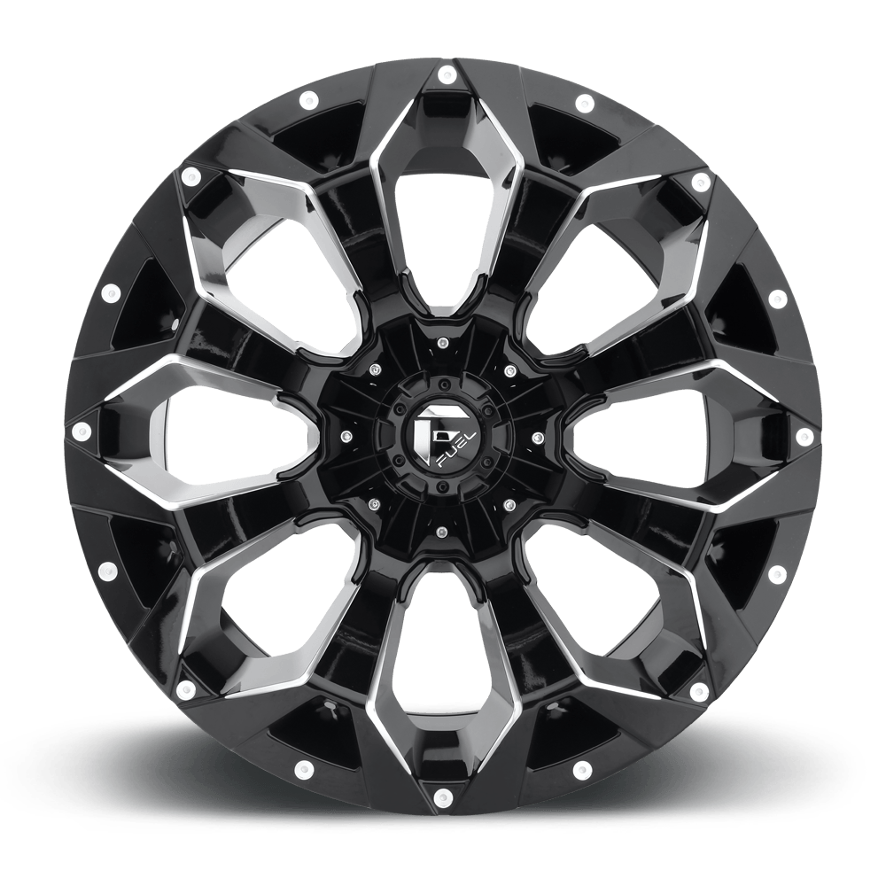 Fuel Offroad D576 ASSAULT GLOSS BLACK MILLED 20x10 -18 8x165.1mm 125.2mm - Wheel Haven