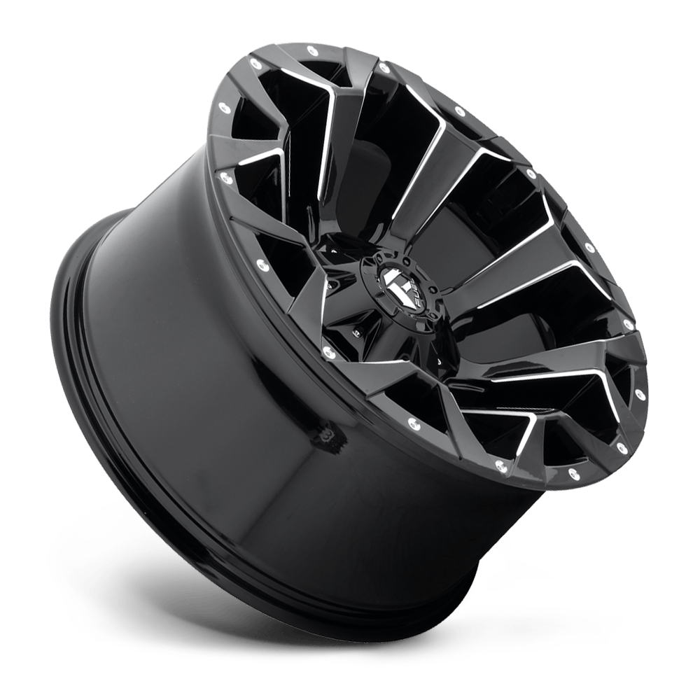 Fuel Offroad D576 ASSAULT GLOSS BLACK MILLED 20x10 -18 8x165.1mm 125.2mm - Wheel Haven