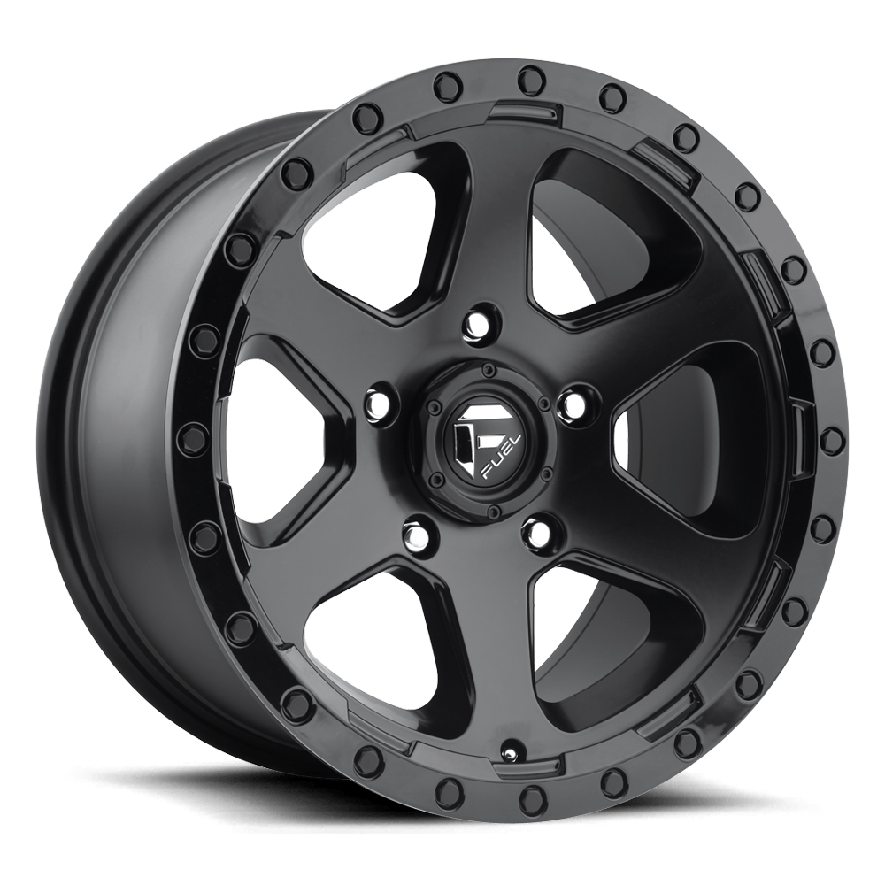 Fuel Offroad D589 RIPPER MATTE BLACK GLOSS BLACK LIP 17x9 +35 6x139.7mm 93.1mm - Wheel Haven