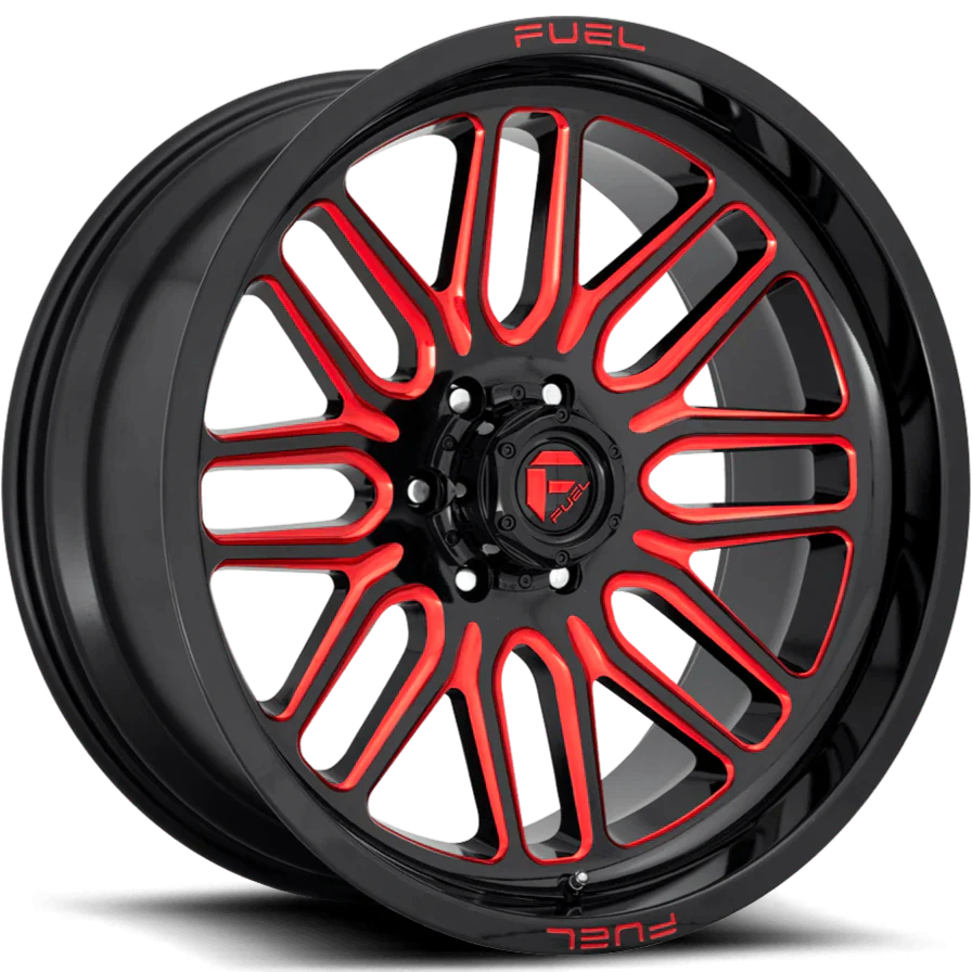 Fuel Offroad D663 IGNITE GLOSS BLACK RED TINTED CLEAR 20x9 +1 6x139.7mm 106.1mm