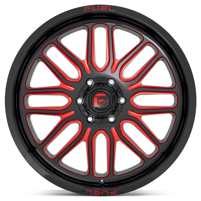 Fuel Offroad D663 IGNITE GLOSS BLACK RED TINTED CLEAR 20x9 +1 6x139.7mm 106.1mm