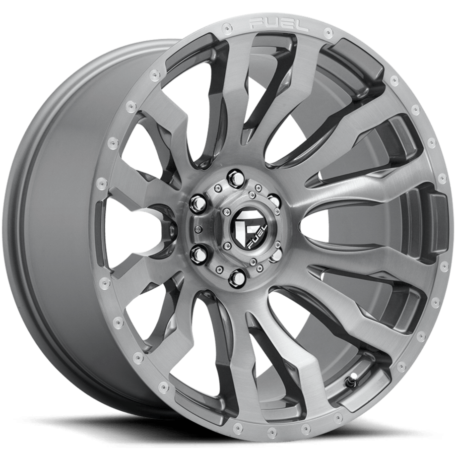 Fuel Offroad D693 BLITZ BRUSHED GUN METAL TINTED CLEAR 20x8.25 +105 8x210mm 154.3mm - Wheel Haven
