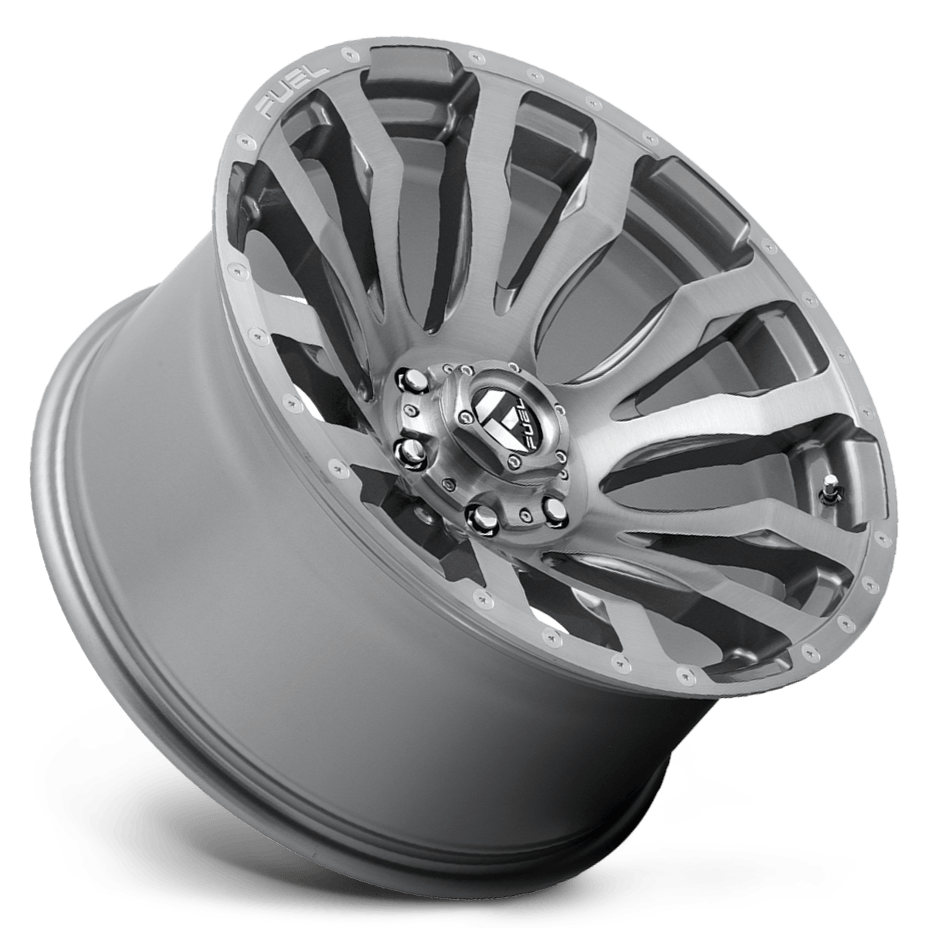 Fuel Offroad D693 BLITZ BRUSHED GUN METAL TINTED CLEAR 20x8.25 +105 8x210mm 154.3mm - Wheel Haven