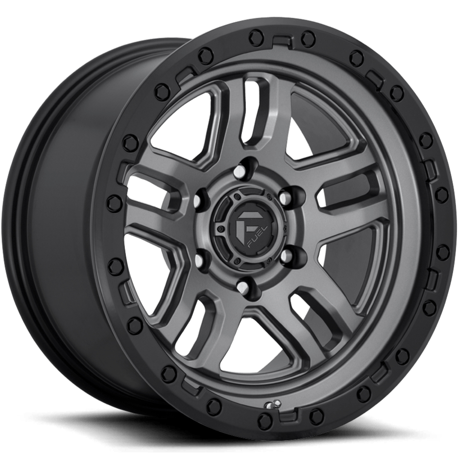 Fuel Offroad D701 AMMO MATTE GUN METAL BLACK BEAD RING 18x9 -12 6x139.7mm 106.1mm - Wheel Haven