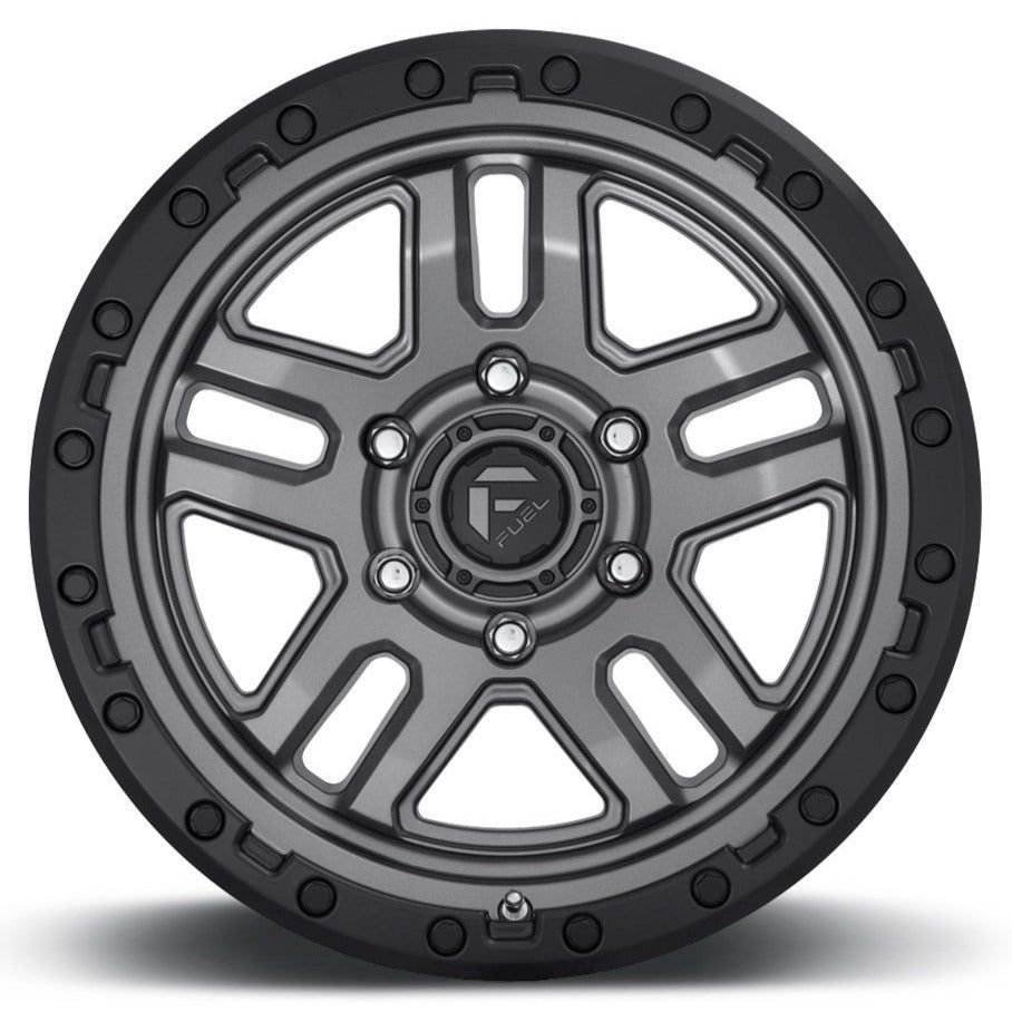 Fuel Offroad D701 AMMO MATTE GUN METAL BLACK BEAD RING 18x9 -12 6x139.7mm 106.1mm - Wheel Haven