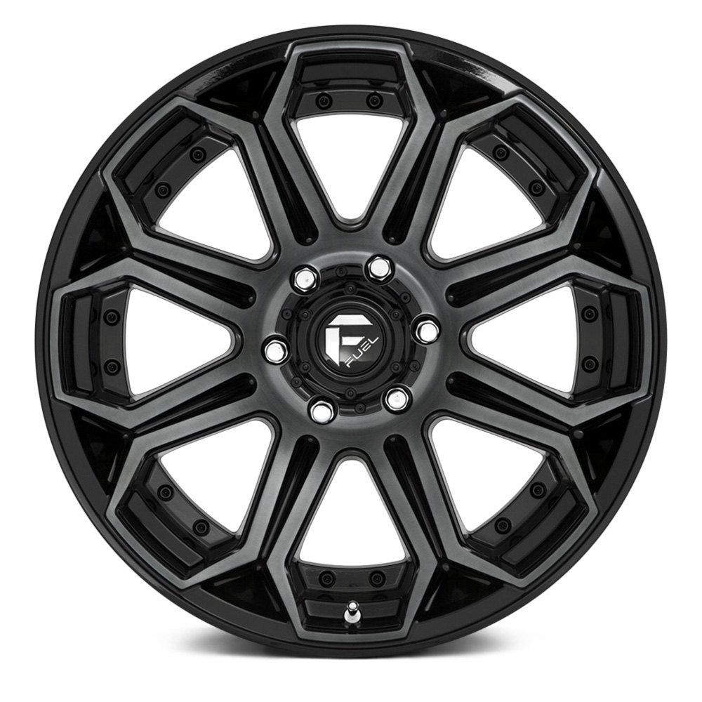 Fuel Offroad D704 SIEGE GLOSS MACHINED DOUBLE DARK TINT 20x9 +1 5x139.7mm 78.1mm - Wheel Haven