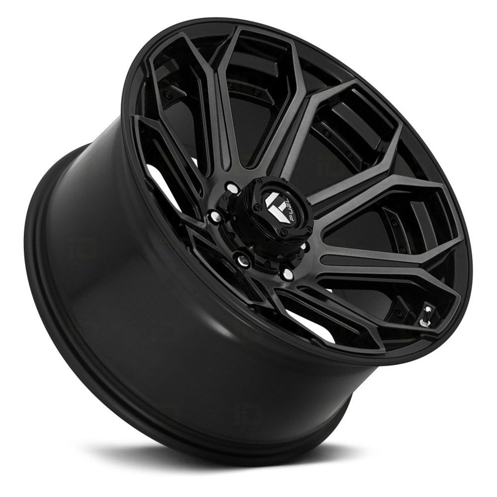 Fuel Offroad D704 SIEGE GLOSS MACHINED DOUBLE DARK TINT 20x9 +1 5x139.7mm 78.1mm - Wheel Haven