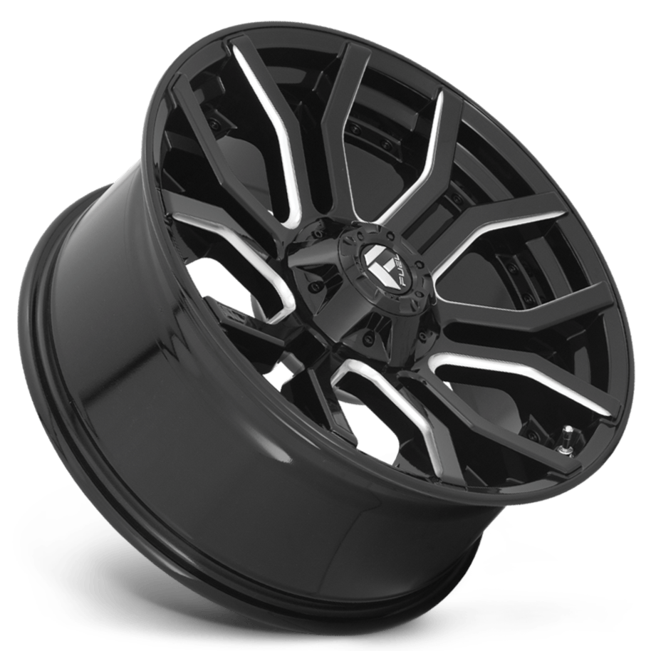 Fuel Offroad D711 RAGE GLOSS BLACK MILLED 24x12 -44 5x127,5x139.7mm 87.1mm - Wheel Haven