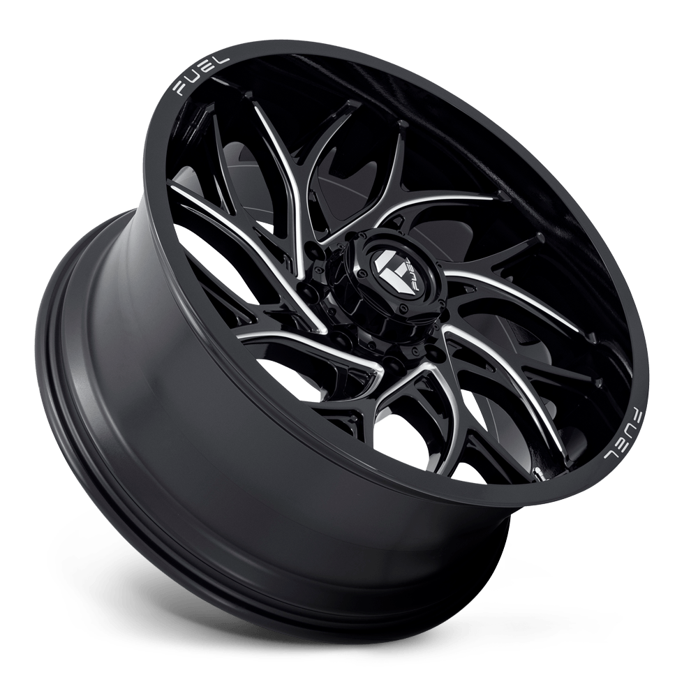 Fuel Offroad D741 RUNNER GLOSS BLACK MILLED 15x7 +10 4x156mm 132.0mm - Wheel Haven