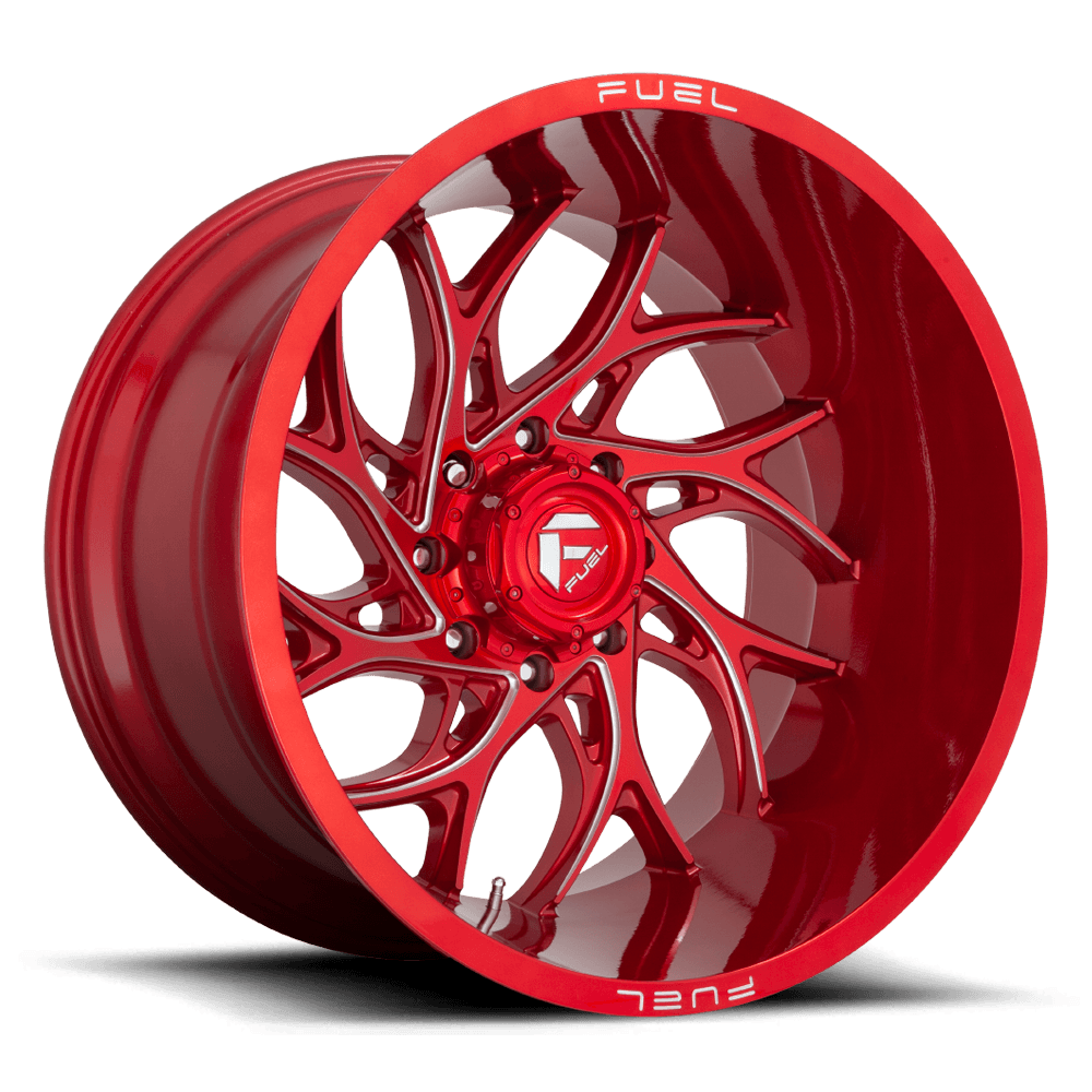 Fuel Offroad D742 RUNNER CANDY RED MILLED 24x12 -44 8x165.1mm 125.2mm - Wheel Haven