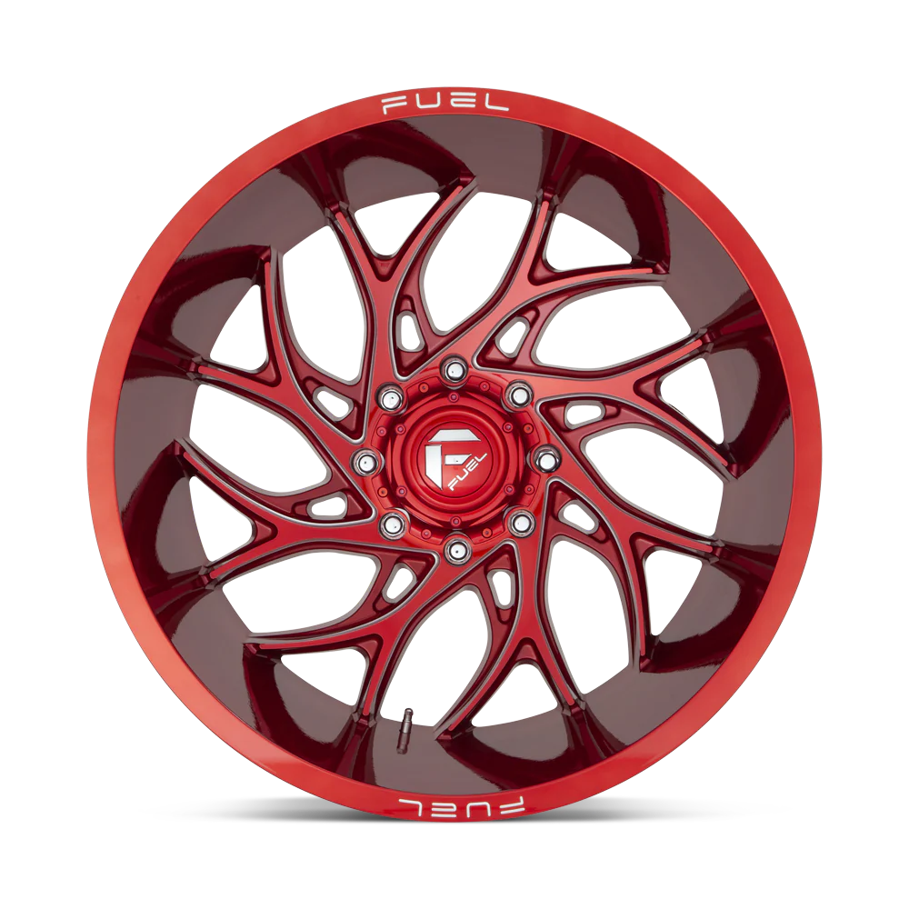 Fuel Offroad D742 RUNNER CANDY RED MILLED 24x12 -44 8x165.1mm 125.2mm - Wheel Haven
