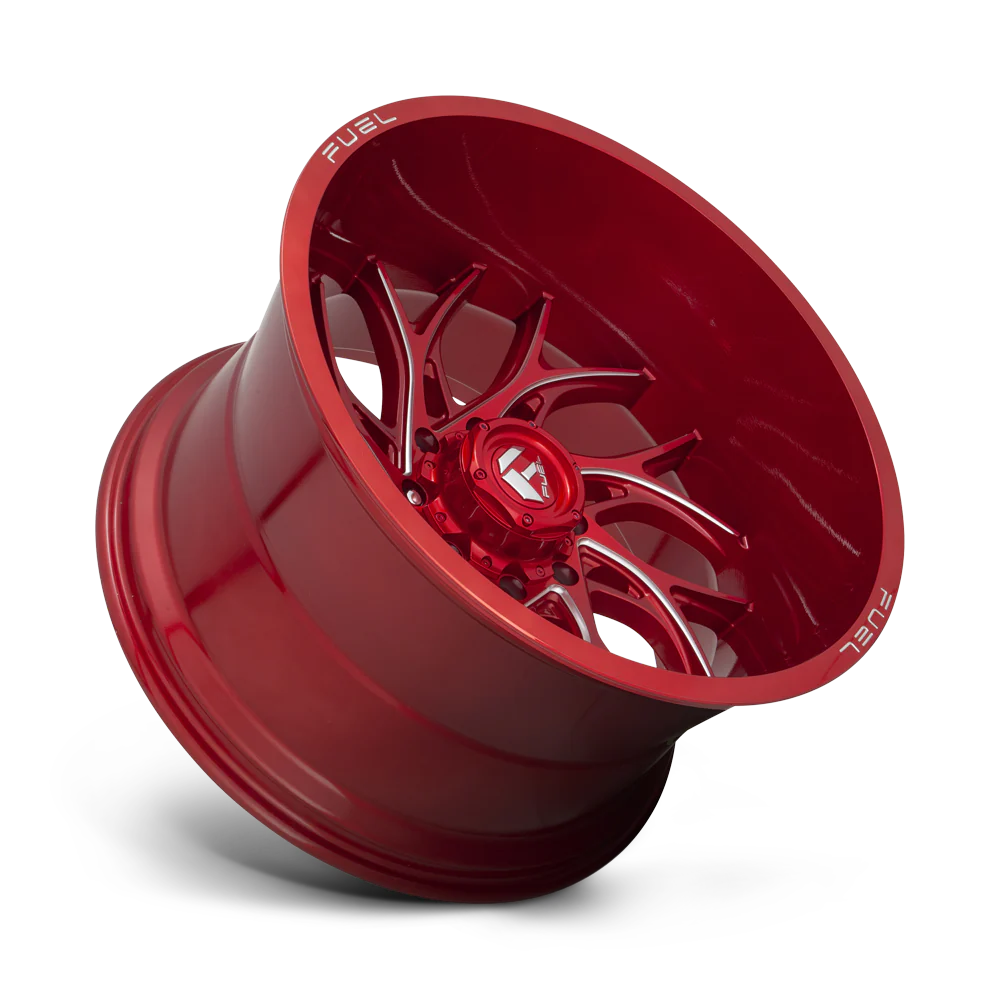 Fuel Offroad D742 RUNNER CANDY RED MILLED 24x12 -44 8x165.1mm 125.2mm - Wheel Haven