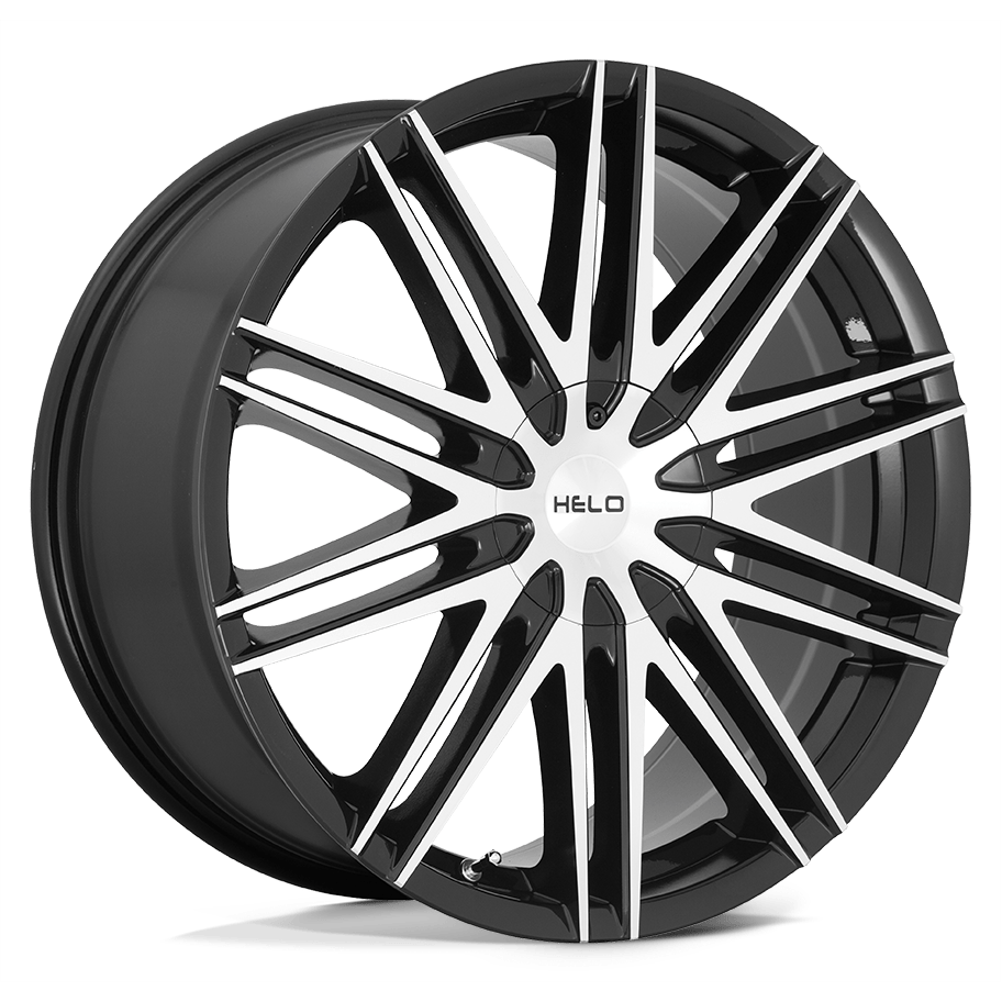Helo HE880 Gloss Black Machined Face - 16x7 | +42 | 5x100, 5x115 | 72.56mm - Wheel Haven