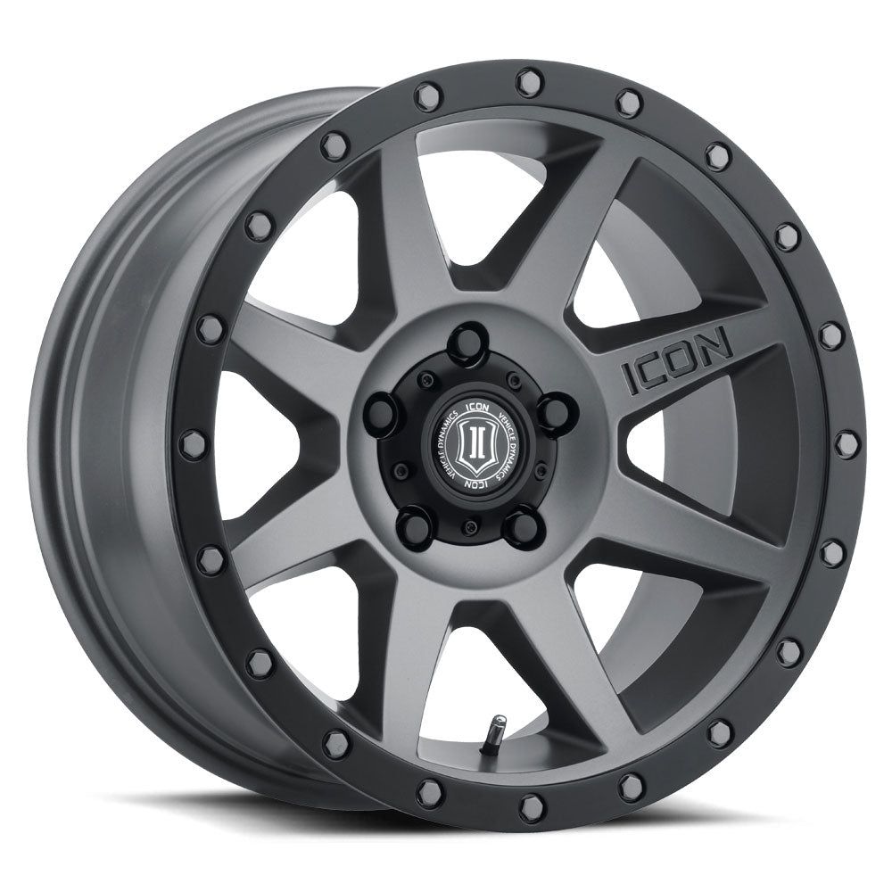 ICON Rebound Titanium - 17x8.5 | +0 | 5x127 | 77.9mm - Wheel Haven