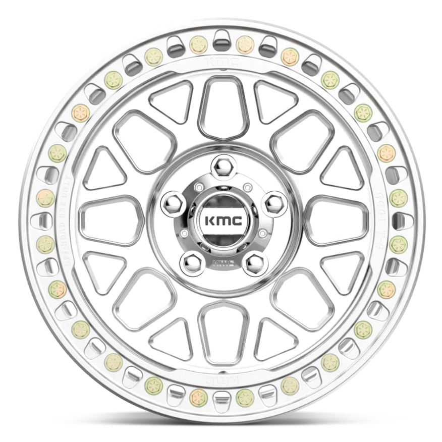KMC KM235 Grenade Crawl Beadlock Machined - 17x8.5 | +0 | 6x139.7 | 108.0mm - Wheel Haven