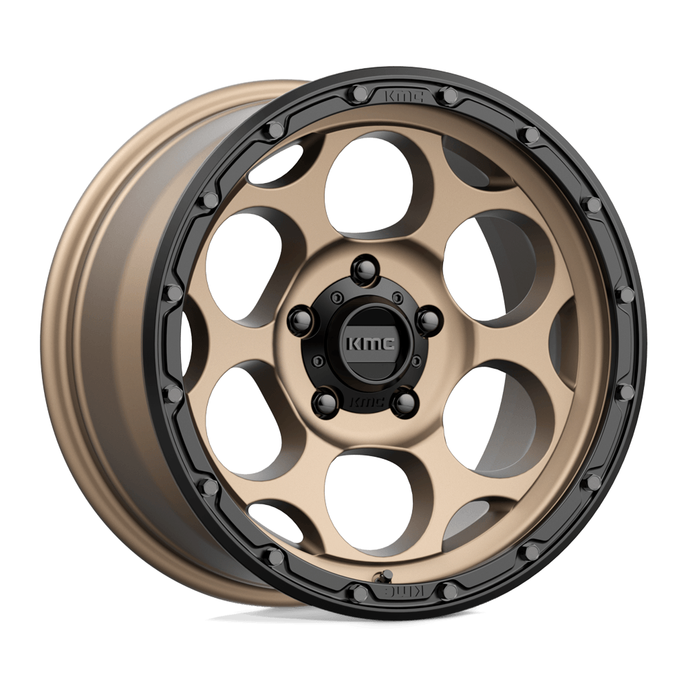KMC KM541 Dirty Harry Matte Bronze w/ Black Lip - 20x9 | +0 | 6x139.7 | 106.1mm - Wheel Haven