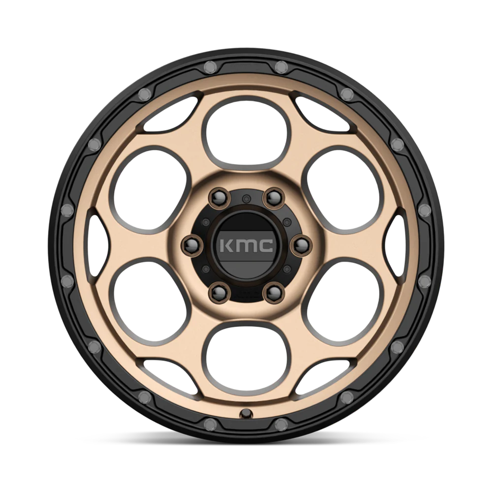 KMC KM541 Dirty Harry Matte Bronze w/ Black Lip - 20x9 | +0 | 6x139.7 | 106.1mm - Wheel Haven