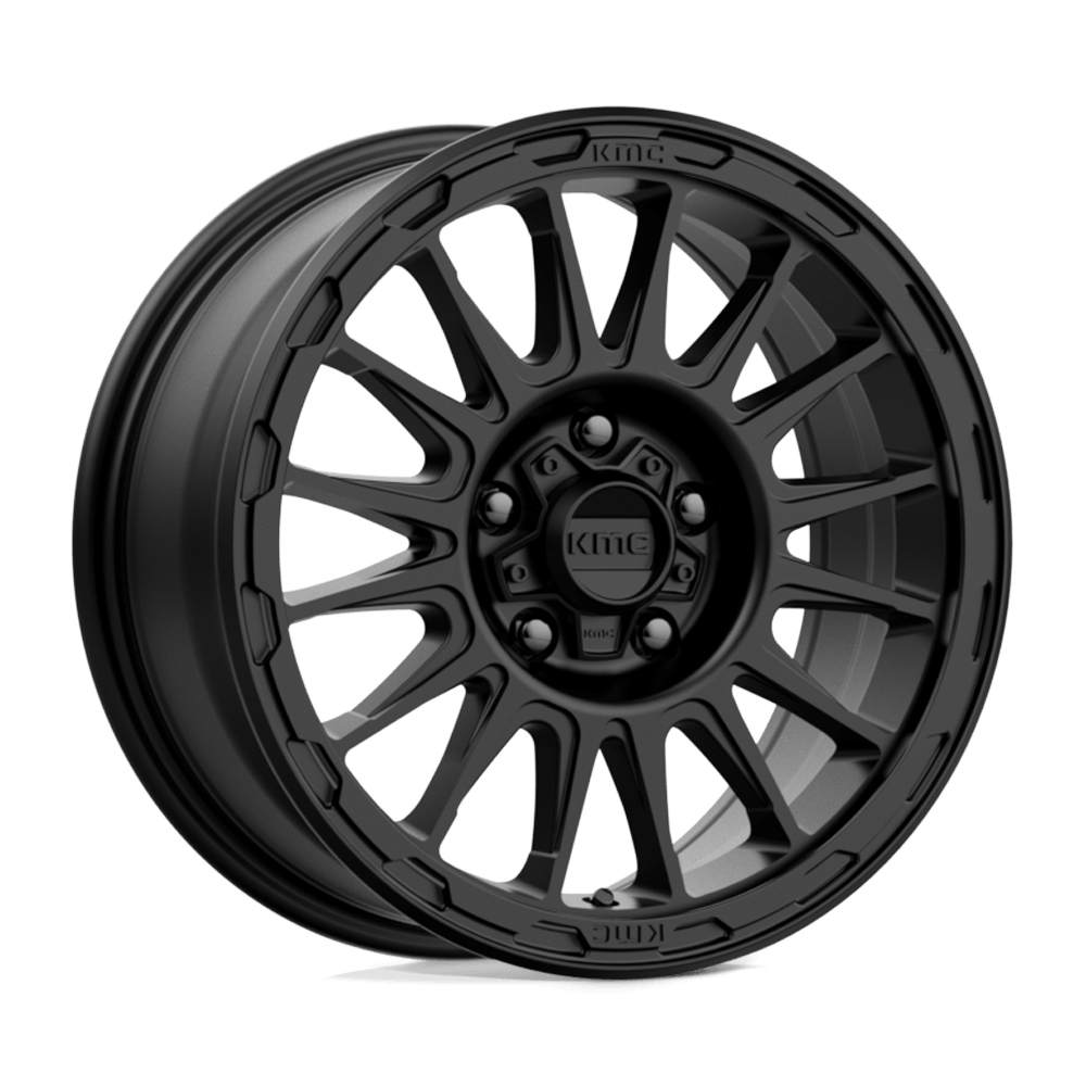 KMC KM542 Impact Satin Black - 16x7 | +30 | 5x114.3 | 72.6mm - Wheel Haven
