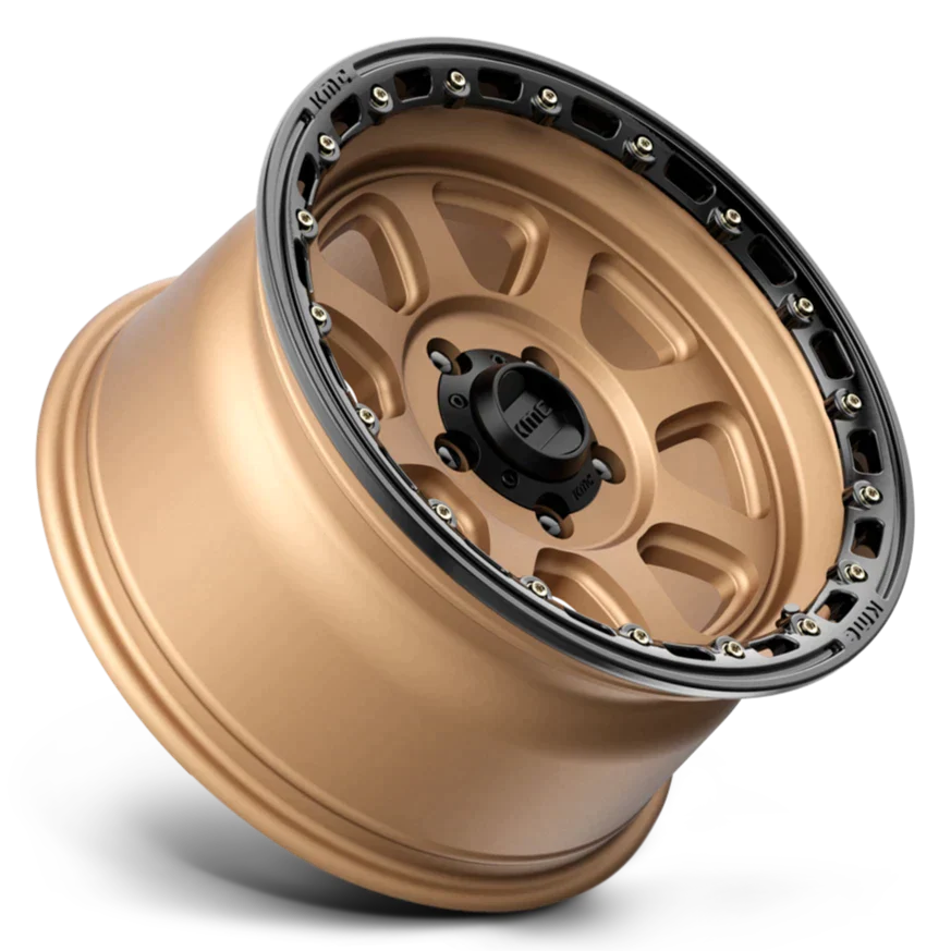 KMC KM548 Chase Matte Bronze w/ Black Lip - 20x9 | +0 | 8x165.1 | 125.2mm - Wheel Haven