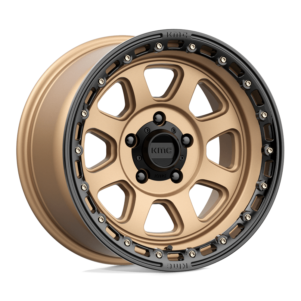 KMC KM548 Chase Matte Bronze w/ Black Lip - 20x9 | +0 | 8x165.1 | 125.2mm - Wheel Haven