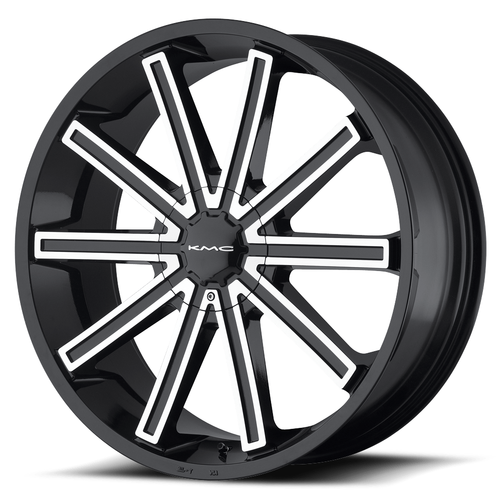KMC KM681 Nerve Gloss Black Machined - 20x8.5 | +15 | 5x115,5x120 | 74.1mm - Wheel Haven