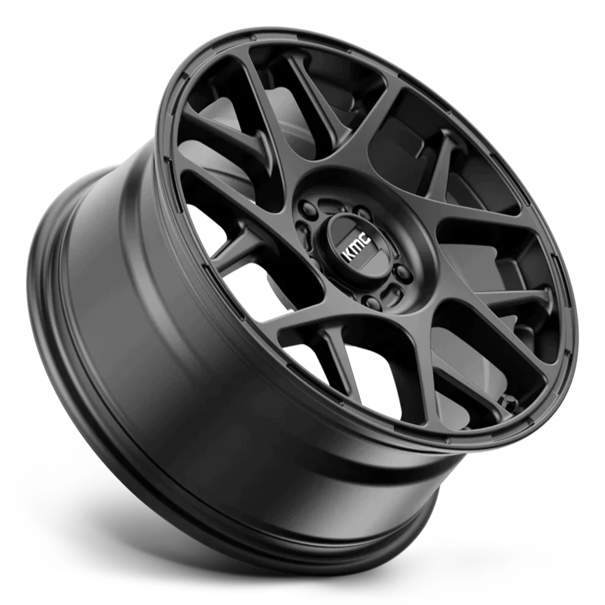 KMC KM708 Bully Satin Black - 18x8 | +38 | 5x120 | 74.1mm - Wheel Haven
