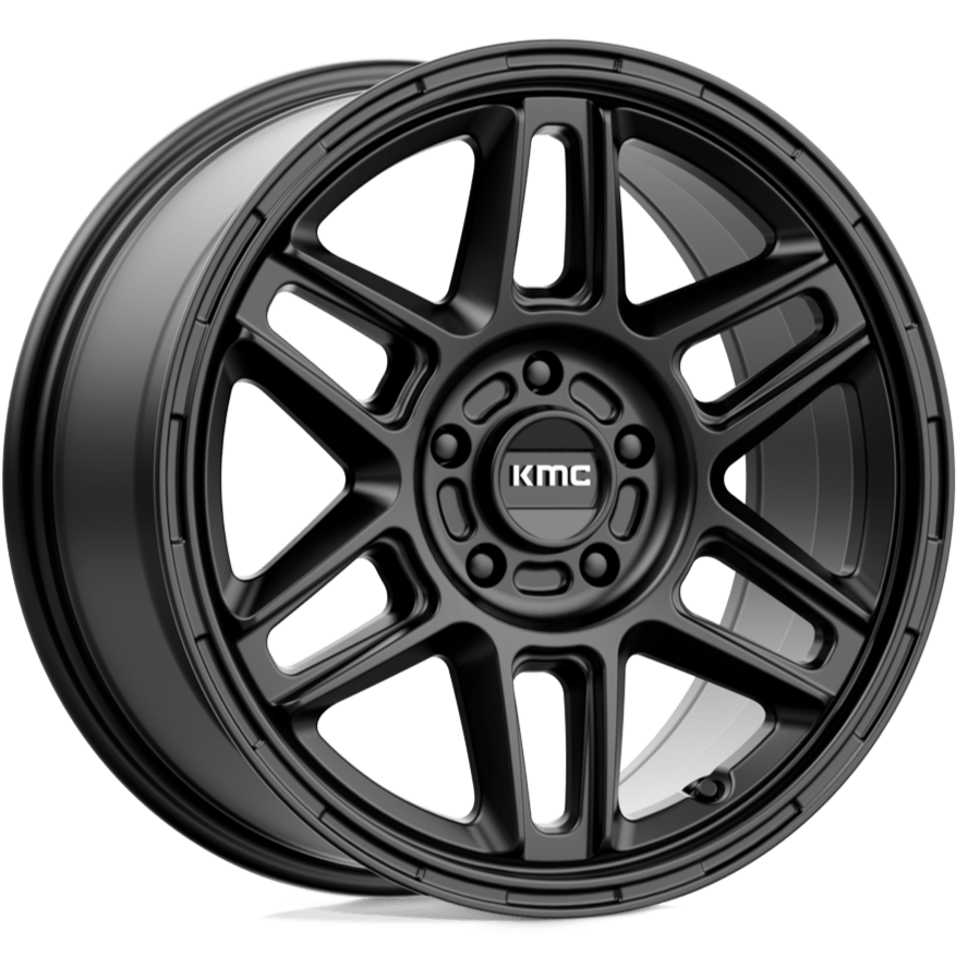 KMC KM716 Nomad Satin Black - 17x8 | +38 | 5x110 | 72.6mm - Wheel Haven