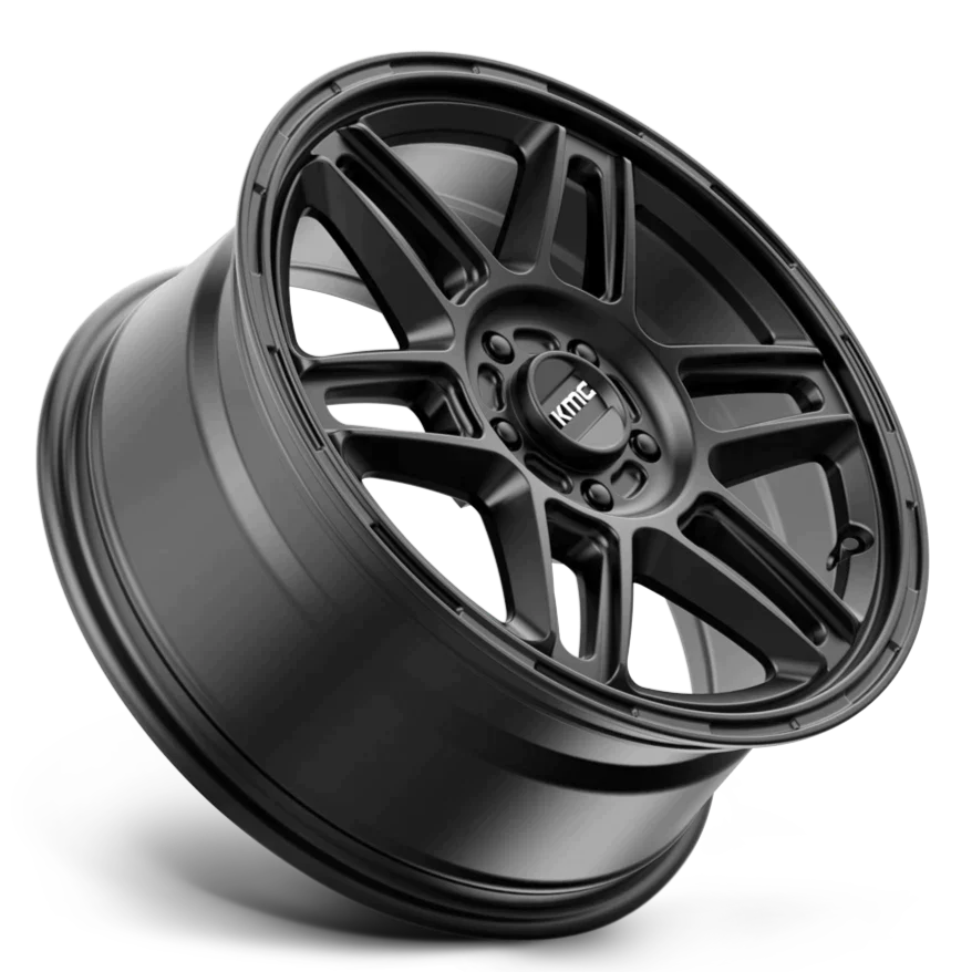 KMC KM716 Nomad Satin Black - 17x8 | +38 | 5x110 | 72.6mm - Wheel Haven
