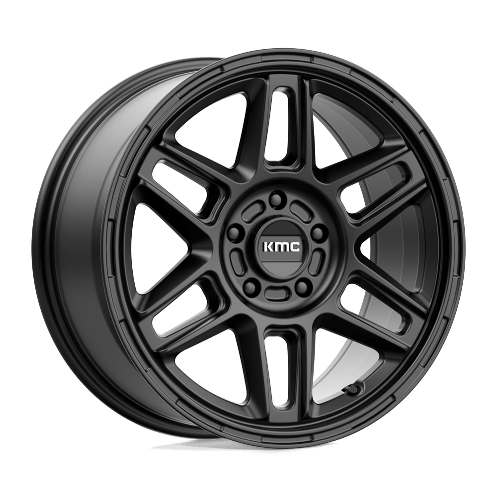KMC KM716 Nomad Satin Black - 17x8 | +38 | 5x110 | 72.6mm - Wheel Haven
