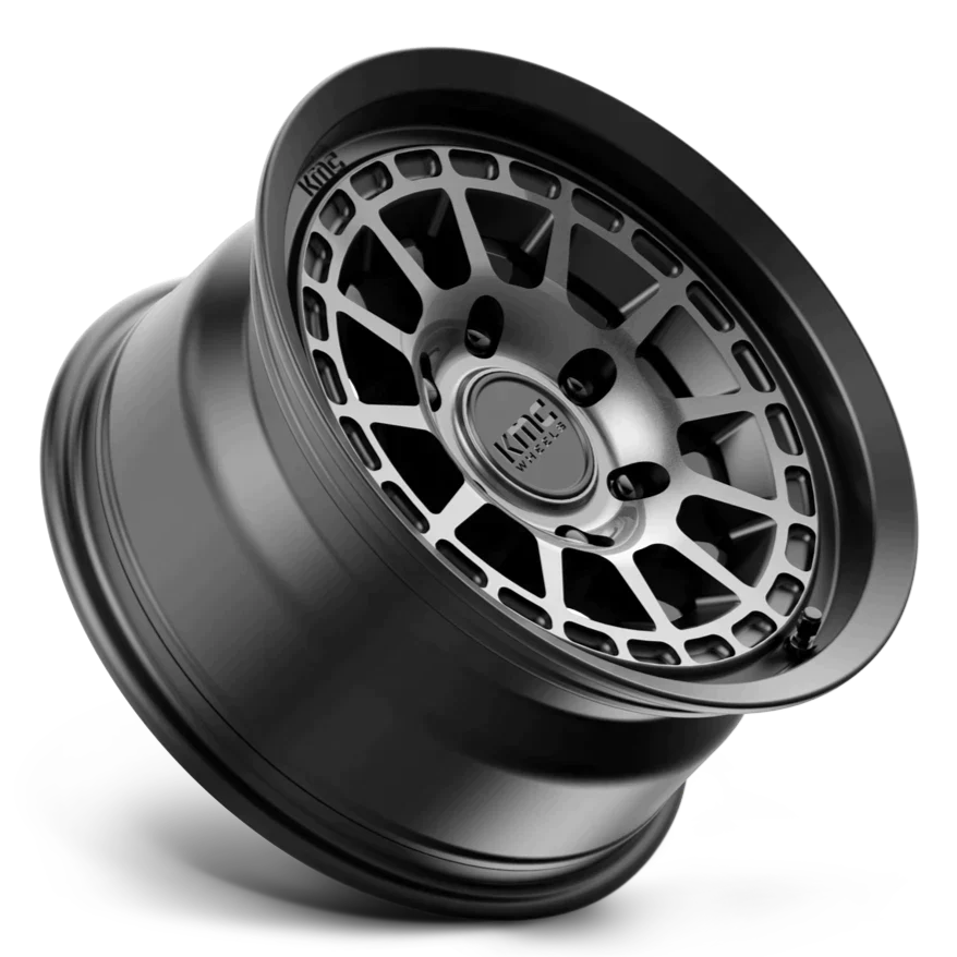 KMC KM719 Canyon Satin Black - 17x8 | +35 | 5x114.3 | 72.6mm - Wheel Haven