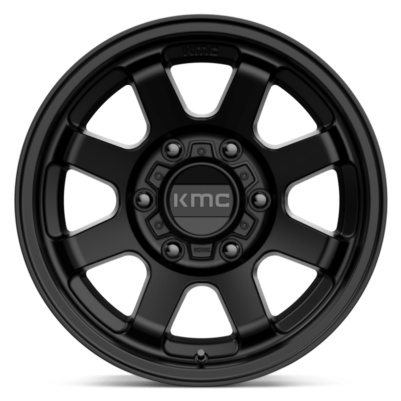 KMC KM723 Trail Satin Black - 17x8.5 | +0 | 6x139.7 | 106.1mm - Wheel Haven